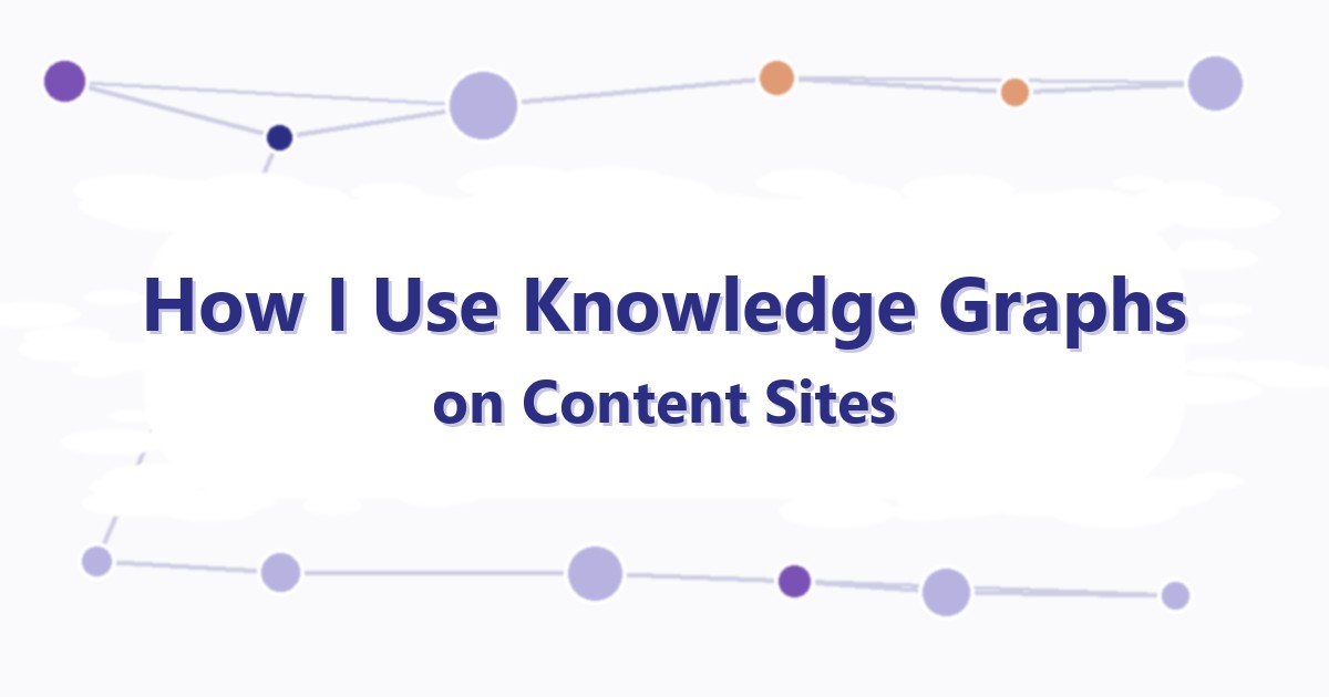 Abstract knowledge graph of colored entity nodes behind the article title